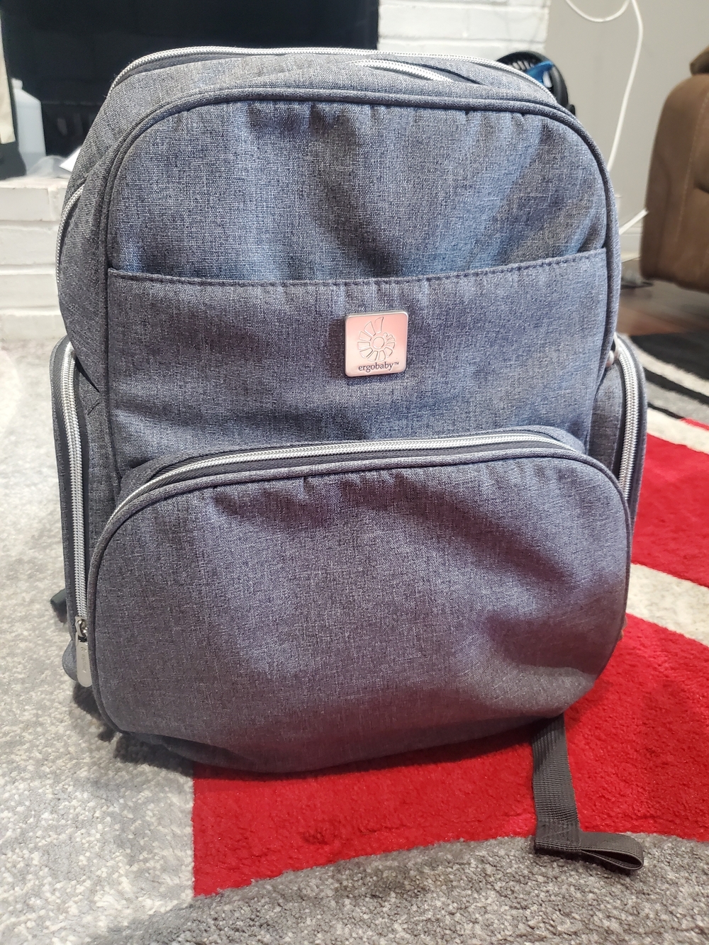 Ergobaby Grey Diaper Bag